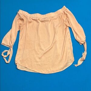 Apt. 9 Peach Off-Shoulder Blouse
